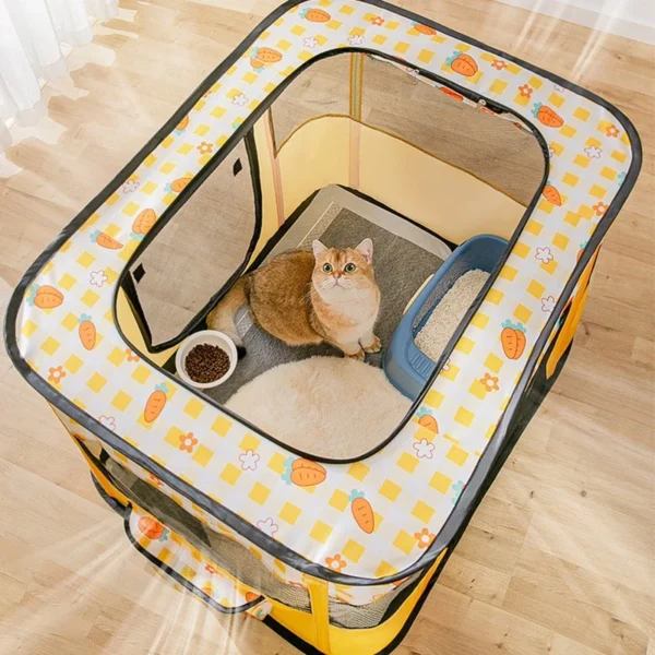 0ecaf4994fe59c85f1c73b36bd5c1c91.webp Portable Outdoor Cat Cage Houses For Foldable Indoor Cat Tent Cats Delivery Room Sangkar Kucing