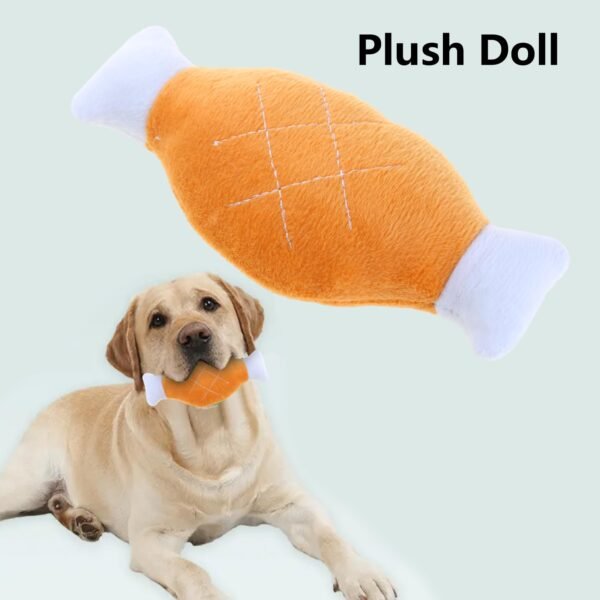 Pet Toy Chicken Bone Plush Leg Dog Toy Cat Toy Soft Drumstick