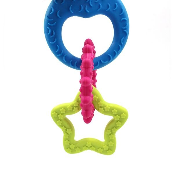 98f36e45a26b83d7badda187c74ba5af Pet Dog Bell Bone TPR Rubber Bite Teeth Cleaning Chew Toy Training Bell Toy