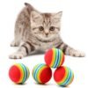 Pet Toy Ball Big Size For Cat Dog Fun Toys Bouncy Rainbow Ball