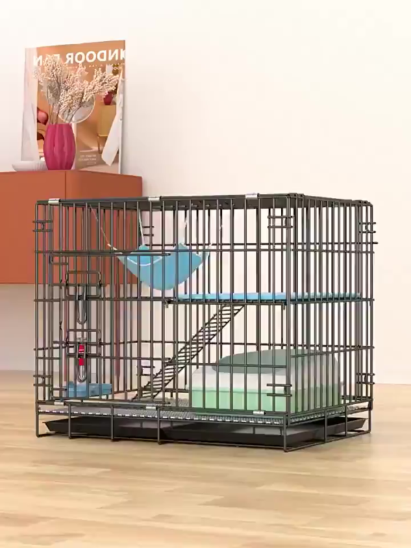 Sb5168d951aae4915a461be7c2dee34beZ Cat Cage 1 Level with Tray Hamster Cage Rabbit Cage Foldable