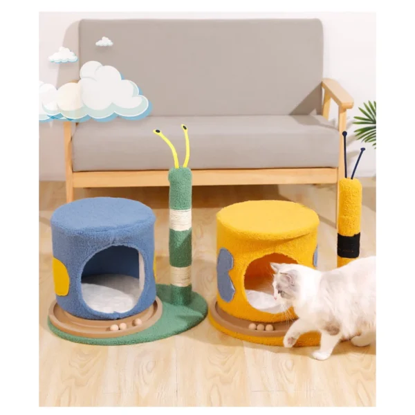 Cat Scratch Cat Tree Bee Home Play Bed Toy Kucing Tempat Rehat
