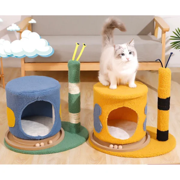 Cat Scratch Cat Tree Bee Home Play Bed Toy Kucing Tempat Rehat