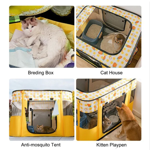 my-11134207-7rasg-mcu1h12zlmwfcd.webp Portable Outdoor Cat Cage Houses For Foldable Indoor Cat Tent Cats Delivery Room Sangkar Kucing
