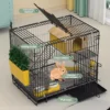 my-11134207-7rask-manzdocd1ywme5.webp Cat Cage 1 Level with Tray Hamster Cage Rabbit Cage Foldable