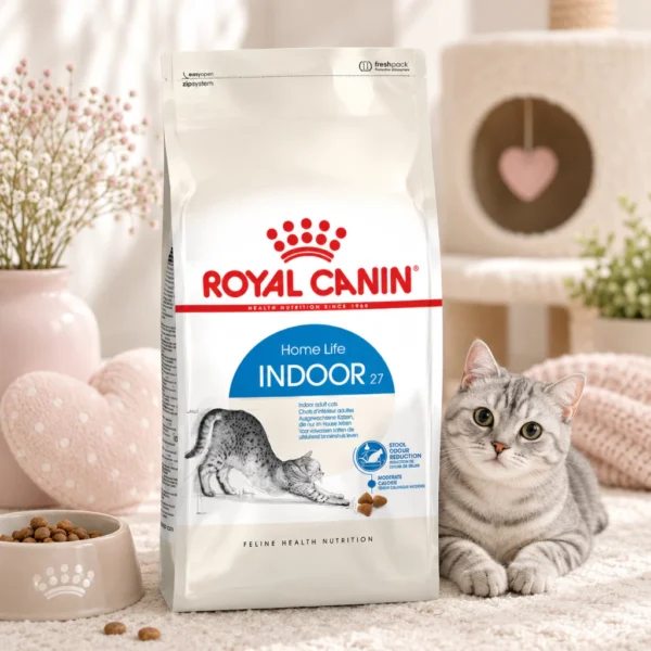 my-11134207-820la-mp34ygsxnlzjef.webp ROYAL CANIN Indoor 27 Adult Dry Cat Food 400g Less Stool Odour Weight Control 100 Original