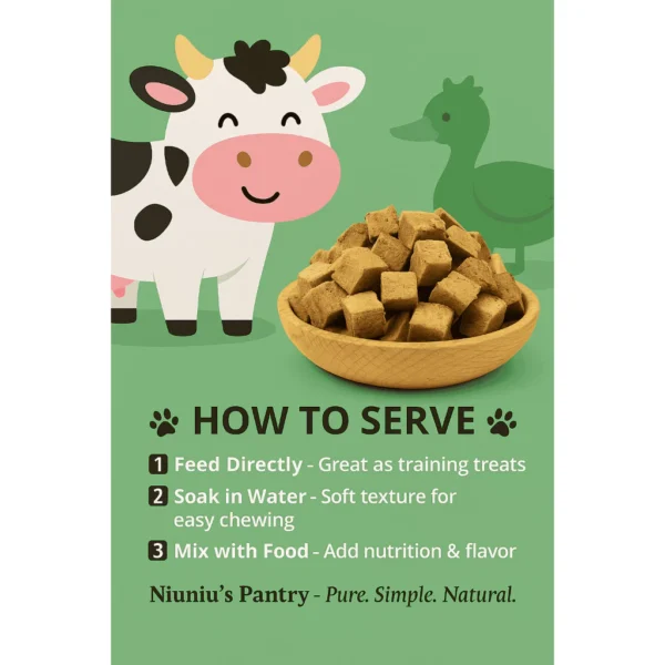 Niuniu s Pantry   Freeze Dried Beef Liver Cubes