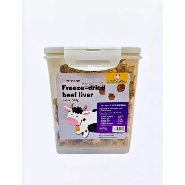 Niuniu s Pantry   Freeze Dried Beef Liver Cubes