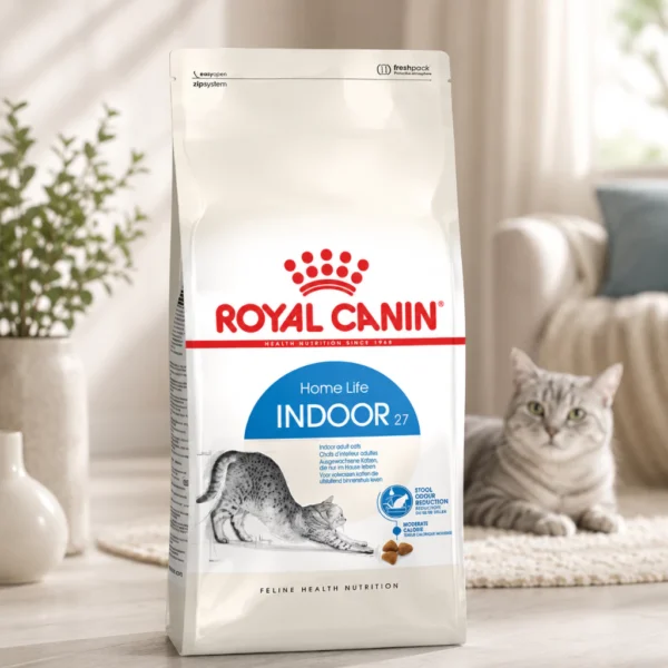 my-11134207-820lh-mp34ygsxcdfw8c.webp ROYAL CANIN Indoor 27 Adult Dry Cat Food 400g Less Stool Odour Weight Control 100 Original