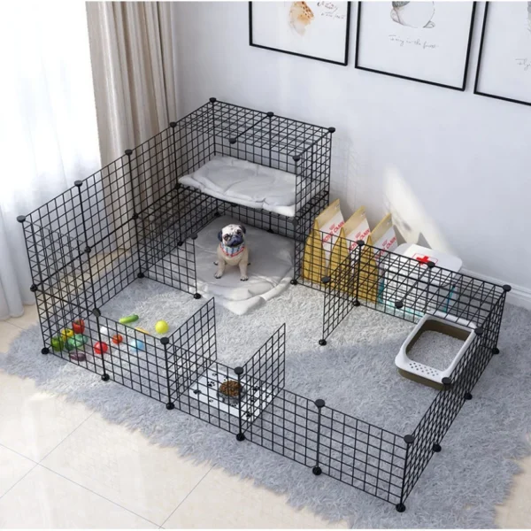 sg-11134201-23010-z6crwc37btlv52.webp Sangkar Kucing Besar Murah DIY Cat Cage for Pet Rabbit Arnab Dog Puppy MODULAR CAGE